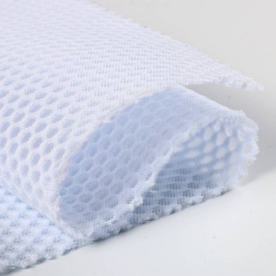 White Waterproof Stretch 3d Air Mesh Polyester Fabric For Bag